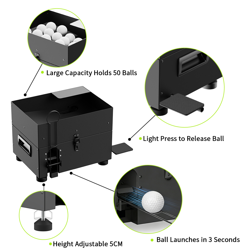 Iron Golf Teeing Machine Semi- - Golf Equipment Logo recension och pris