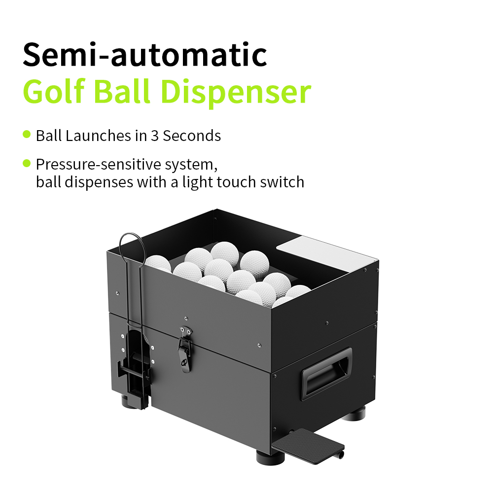 Iron Golf Teeing Machine Semi- - Golf Equipment Logo recension och pris