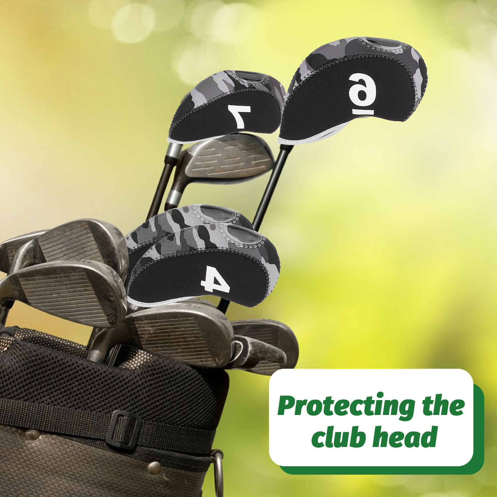 10Pcs Putter Cover Golf Head C - Putter Mallet Blade recension och pris