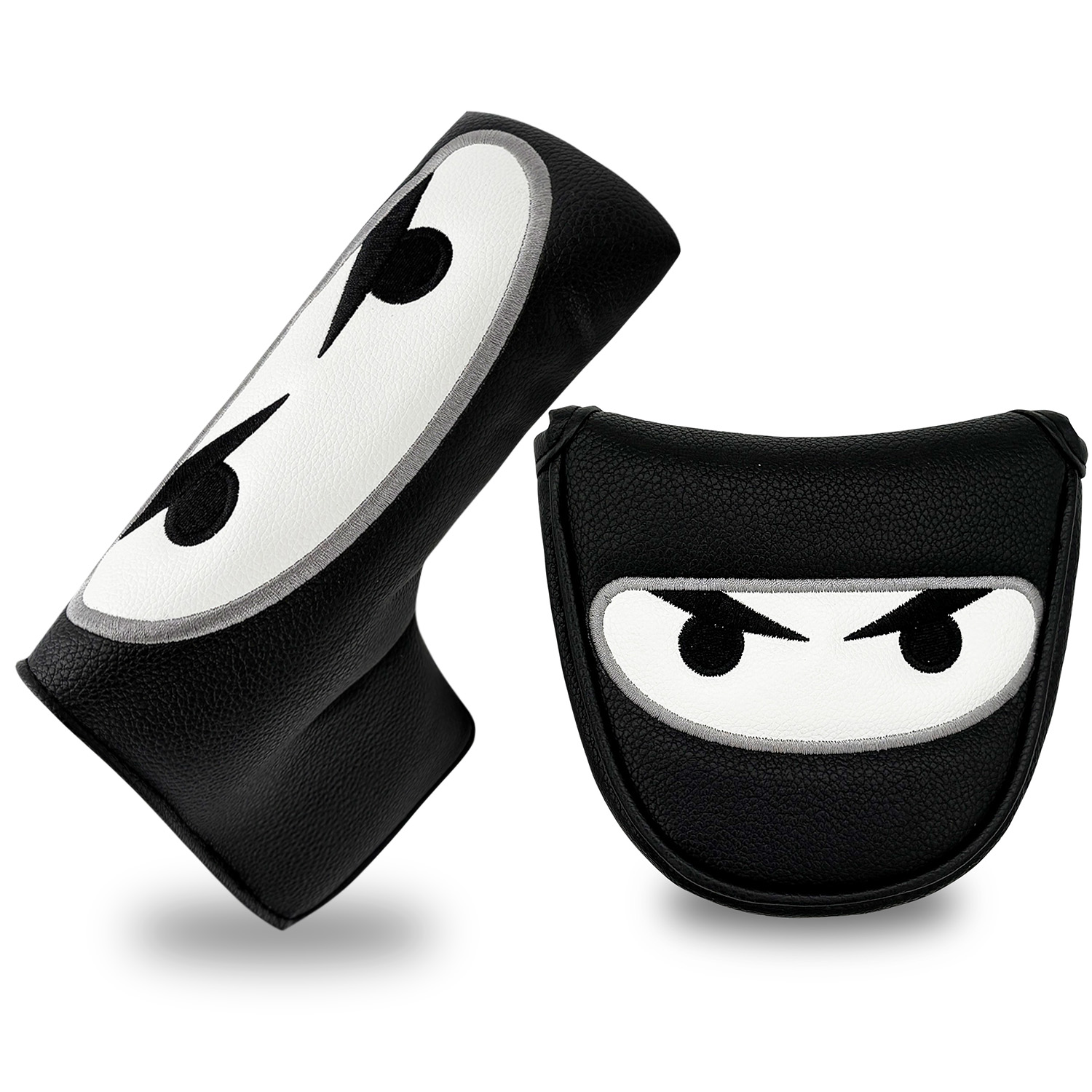 Golf Club Headcover Set Black  - Putter Mallet Blade recension och pris