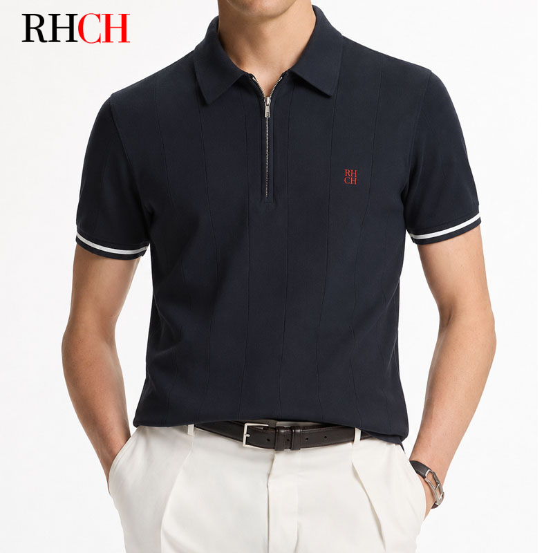 RHCH Men's Half Zip Polo Shirt - Golf Equipment Logo recension och pris