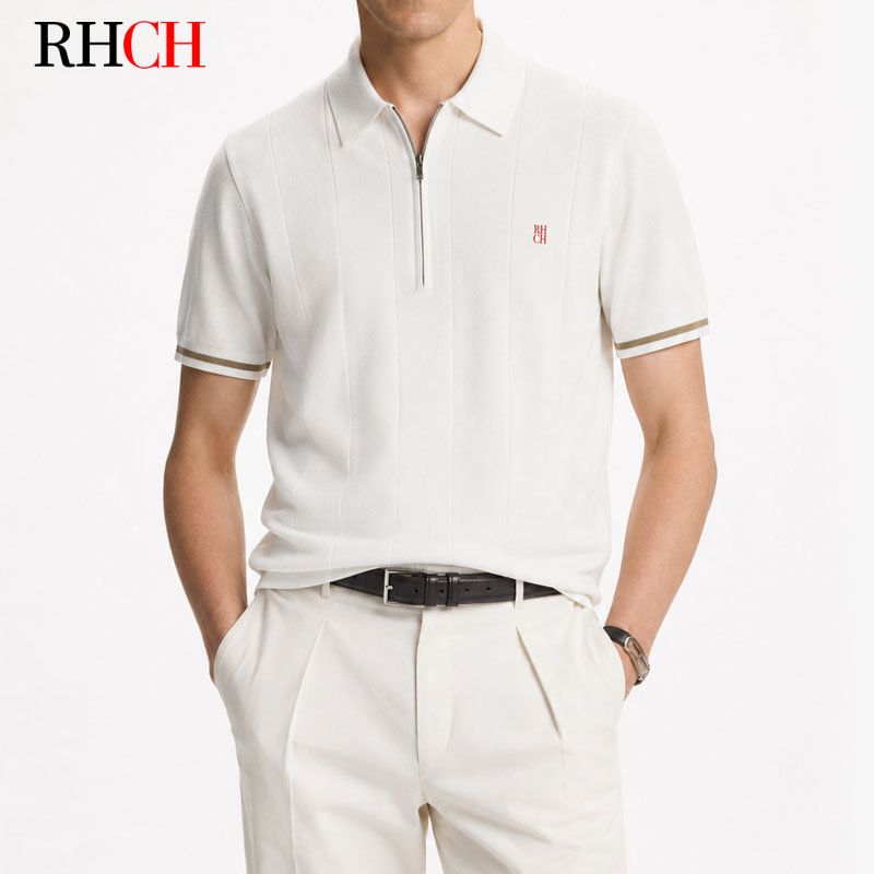 RHCH Men's Half Zip Polo Shirt - Golf Equipment Logo recension och pris